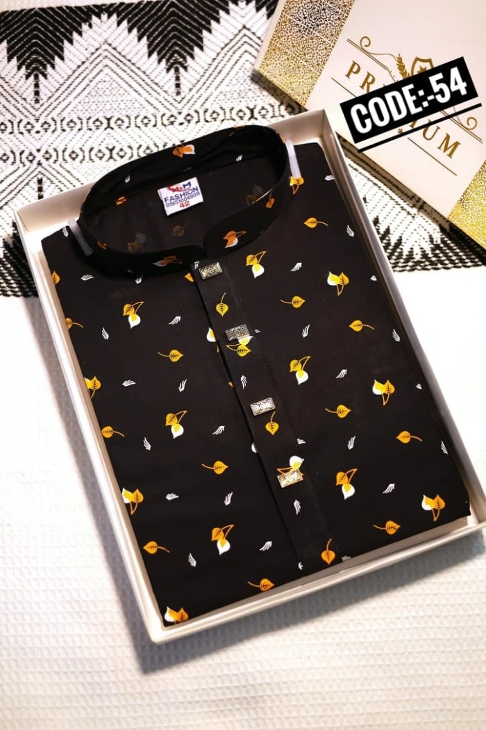 Pan Pata Design cotton Panjabi